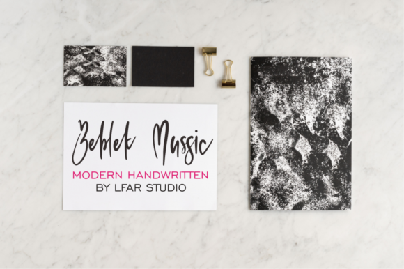 Beblek Mussic: A Handwritten Typeface for Modern Web Design