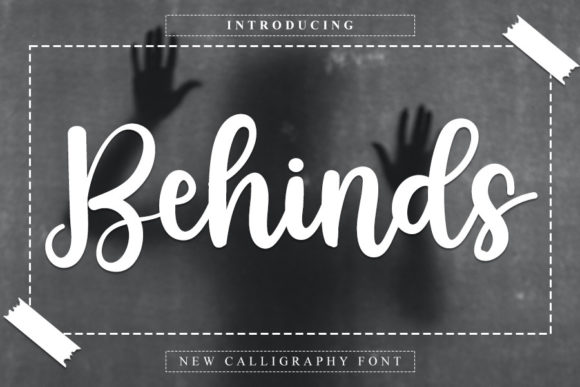 Behinds: A Handwritten Font for Crafters and Creative Businesses