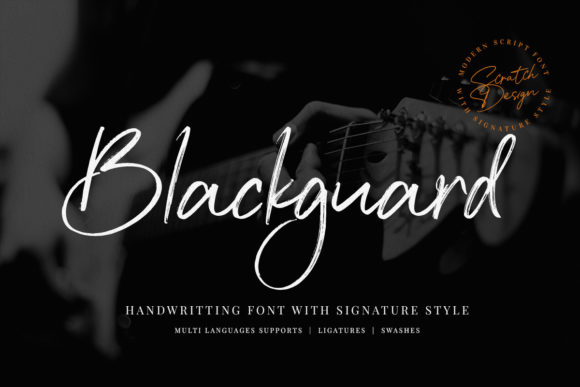 Blackguard Typeface: A Modern Handwritten Font for Editorial Design