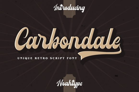 Carbondale Font: A Handwritten Typeface for Editorial Design