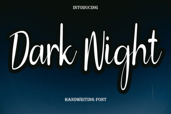 Dark Night: A Script Amp Typeface for Charming and Elegant Creations