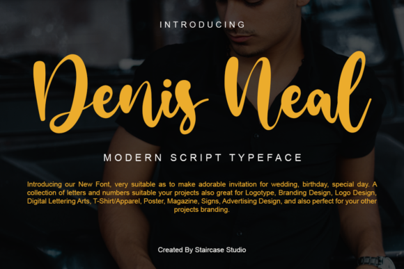 Denis Neal Font: A Classy Handwritten Typeface for Creative Makers
