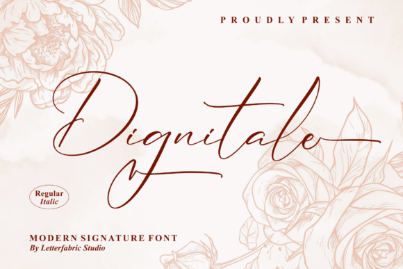 Dignitale: A Handwritten Typeface for Beautiful Craft Projects