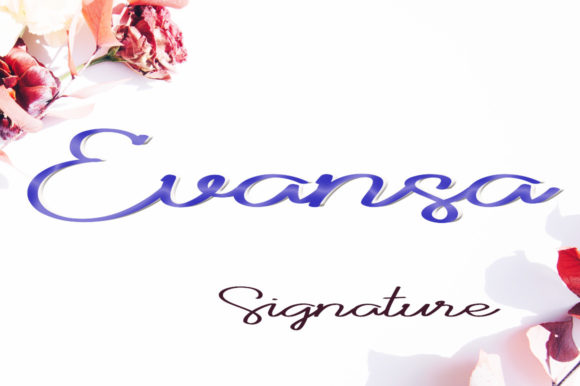 Evansa: A Script Font for Elegant Editorial Design