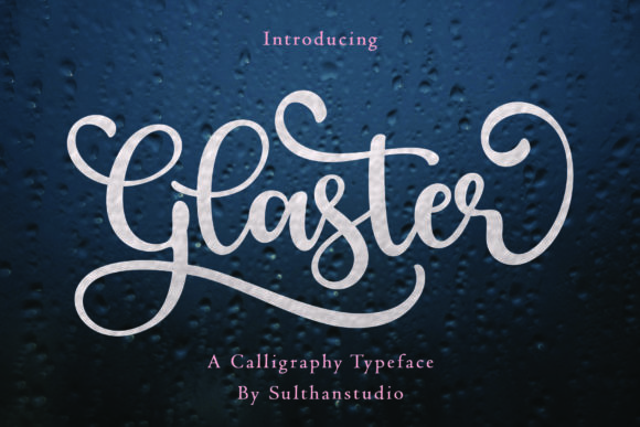 Glaster Font: Elevate Your Brand with a Bold Script Typeface