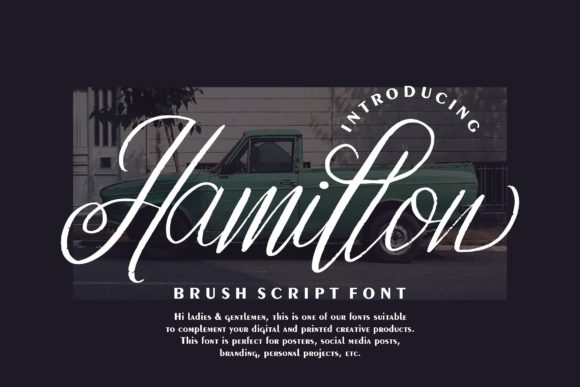 Hamillon: A Script Font with Quiet Elegance
