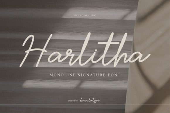 Harlitha Font: A Stylish Typeface for Creative Branding Projects