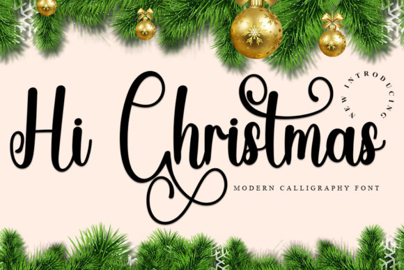 Hi Christmas: A Script Font for Editorial Charm