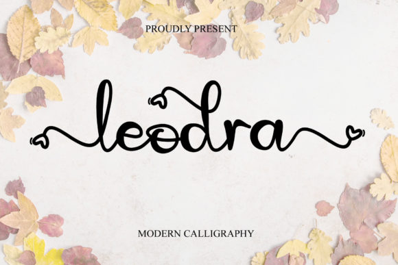 Leodra Typeface: A Luxurious Script for Editorial Elegance
