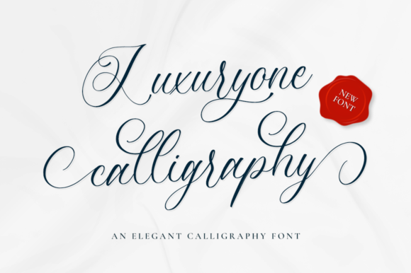 Luxuryone Calligraphy Font for Elegant Craft Projects