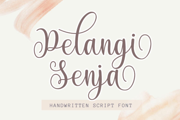 Pelangi Senja: A Handwritten Font for Captivating Brand Typography