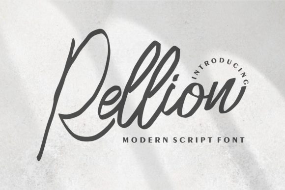 Rellion Font: A Delicate Script for Creative Makers