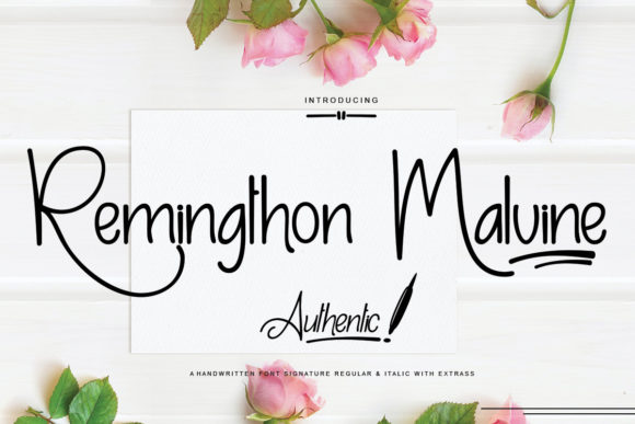 Remingthon Malvine: A Script Font That Elevates Editorial Design
