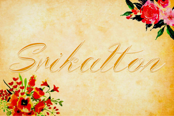 Srikatton: A Refined Script Font for Modern Branding Projects
