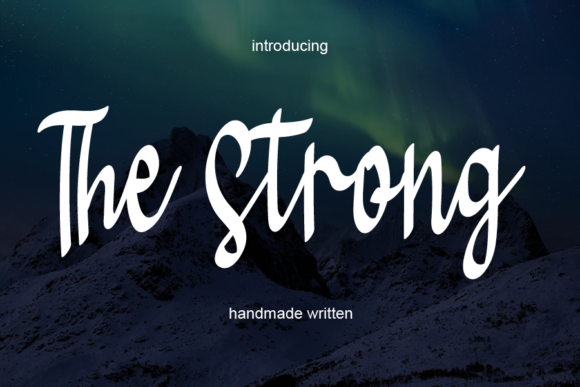 The Strong Font: A Handwritten Typeface for Real-World Branding