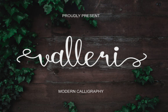 Valleri Script Font for Crafters and Product Makers