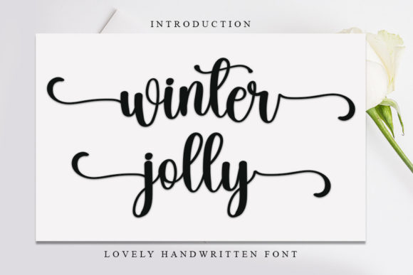Winter Jolly Typeface: Elevating Brand Content with Handwritten Charm